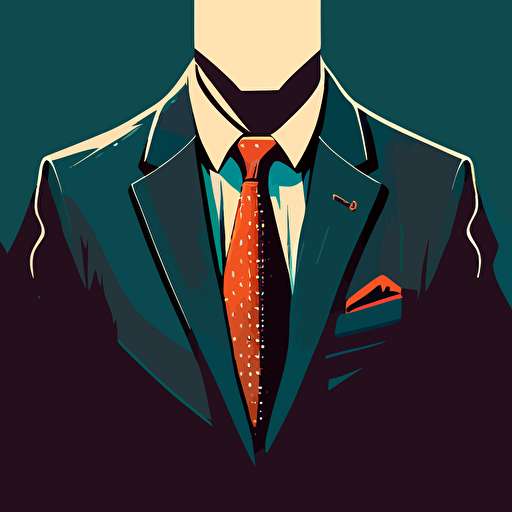 flat vector art, wallpaper of suit and ties