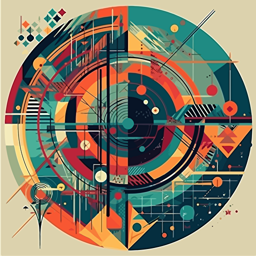 Geometric Art, modern art vector image