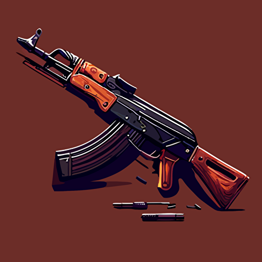 vector art, AK-47
