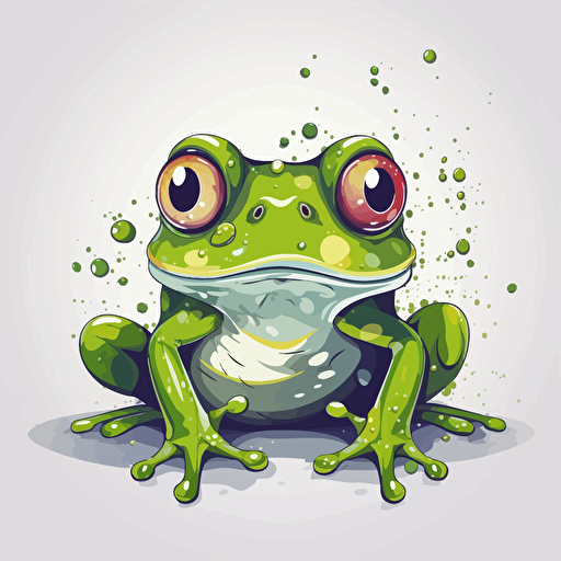 vector illustration frog