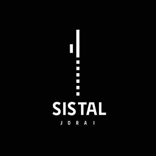 lost signal text logo, simple, minimal, vector