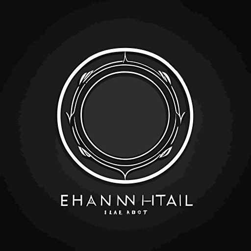 Clean minimilist logo for eternal circle vector