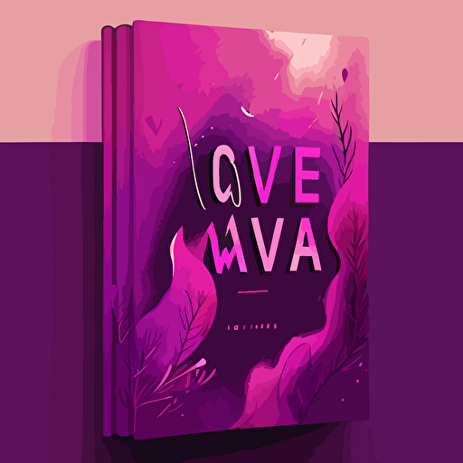 cover art for a book called love me anyway | COLOR gauva, magenta, mauve | STYLE: adobe illustrator vector design UI, modern, clean art | MOOD: soft, warm