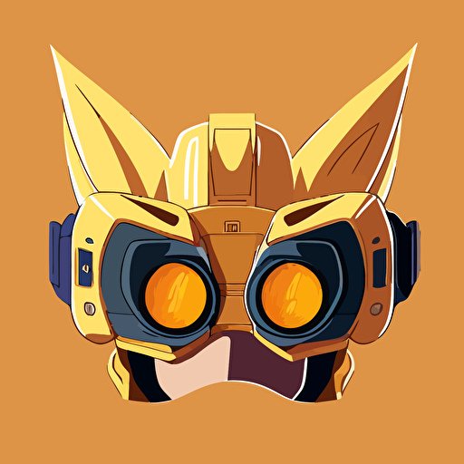 Scouter contact dragon ball , vectorial minimalist