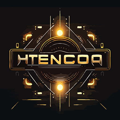 techno modern design tv show logo vectorial