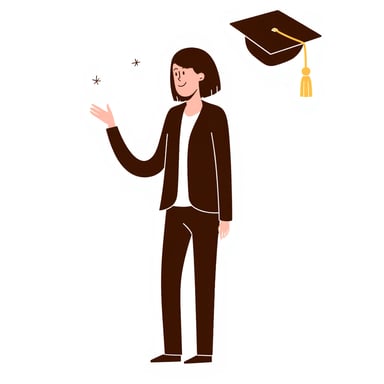 a woman graduating from college