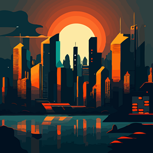 vector city art