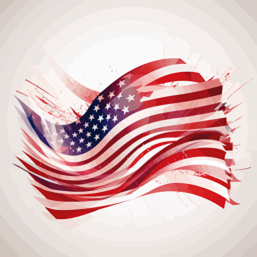 american flag vector design
