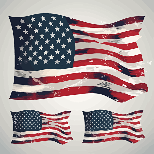 american flag vector design