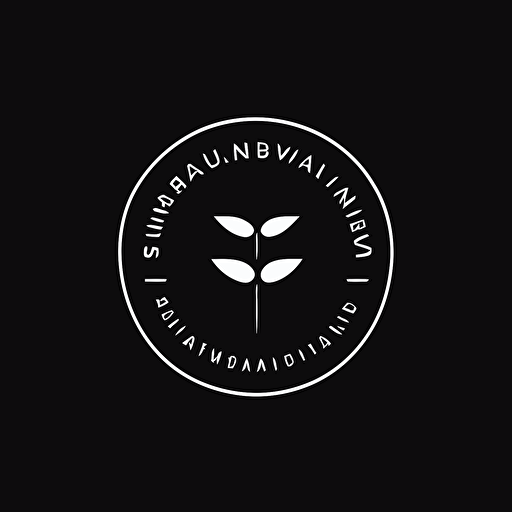 Minimalist vector based logo [white] on blank black background. Logo: Buwanga Way to Health Foundation. Based in Uganda, focused on healthcare.