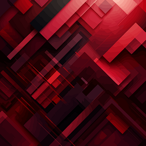 vector abstract pattern, linear, dark red hues, flat large shapes, render, elegant, premium look, UHD,