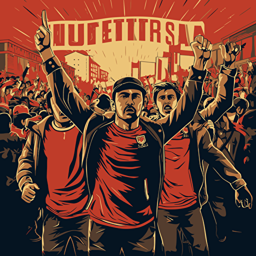 football ultras vector art
