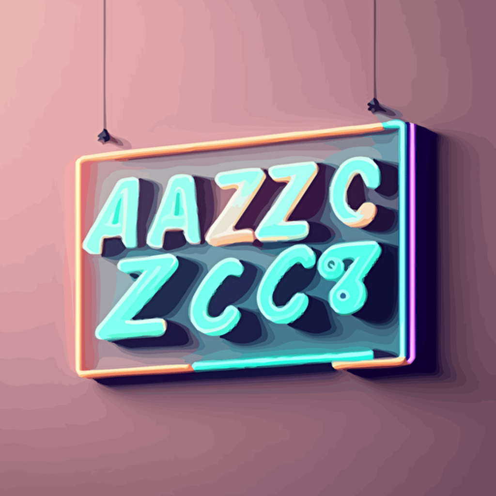 simple, vector art, vector, vector logo, 2d, sign that says "Katz' Co." , Pastel, Neon