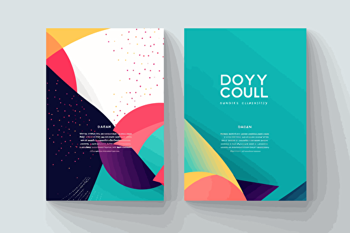 Email invitation, End of Year celebration, vector, bright contrasting colors, simple but beautiful