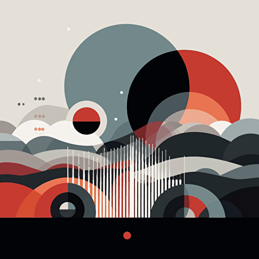 simple, minimalist, modern art, shapes, vector