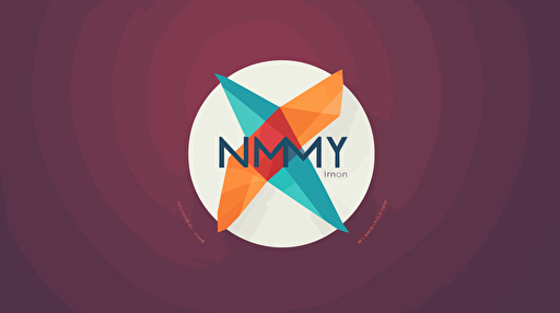 vector minimalist geometric logo of a company called “NMX”