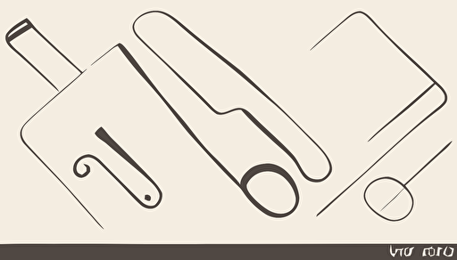 stationary items, vector, cartoon style