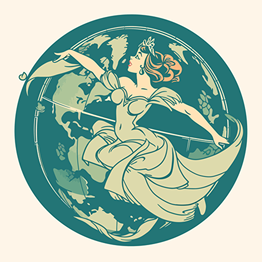 a belle from above the earth in the earth at a different way than the earth and then you say the earth is belle, logo, vectorized.