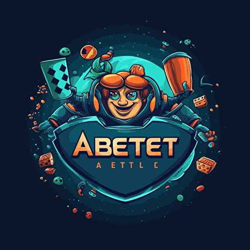 create a ad tech company named "adbet" vector logo which its solutions is specialized in online bet companies, illustration