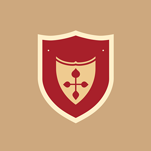 sheild vector logo, minimal, simple, flat