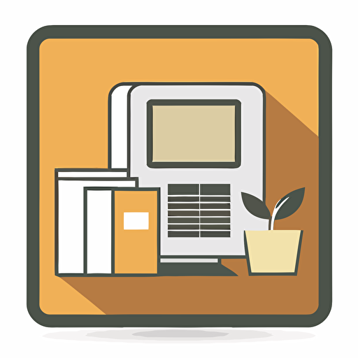 2d vector minimalistic office icon