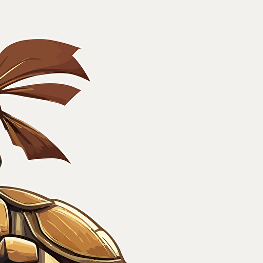 cartoon turtle vector style