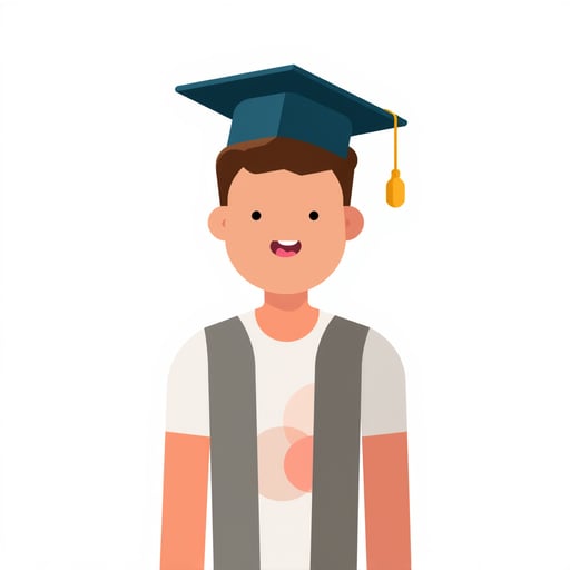 a man graduating from college