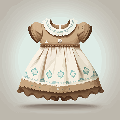 vector baby dress