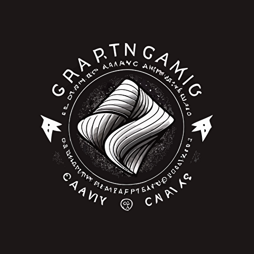 simple vector logo for company called gravity fabric