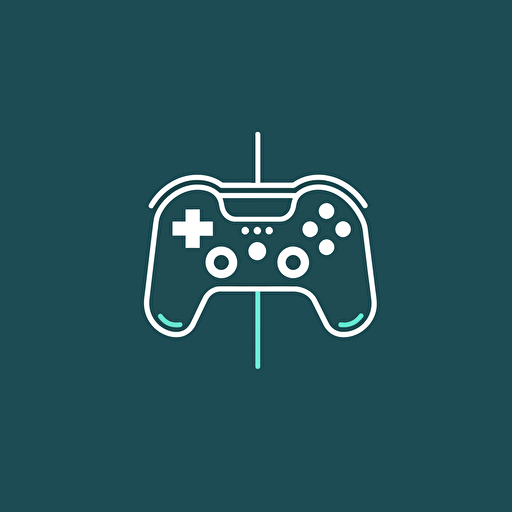 vector simplistic Logo design for game matrix with a game controller in it
