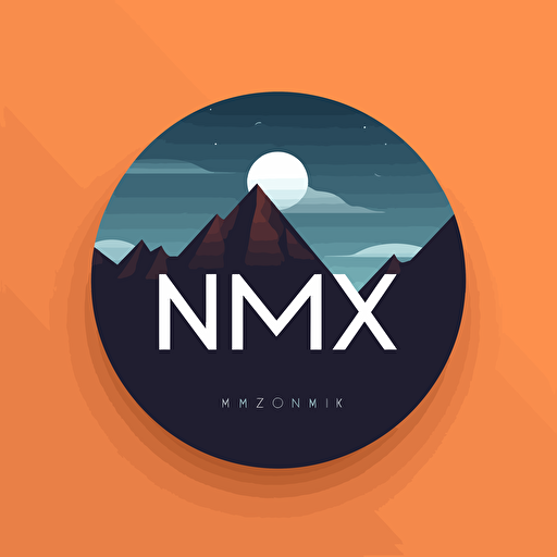 vector minimalist logo of a company called NMX