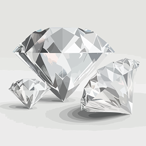 diamonds, vector, white background