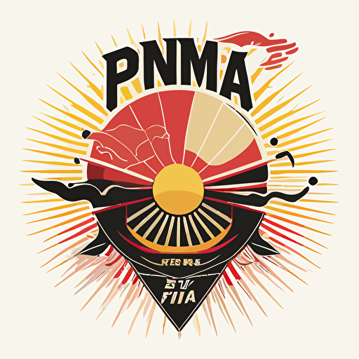 Ping Pong Sumit, vector logo, ping pong, action, japanese design style,