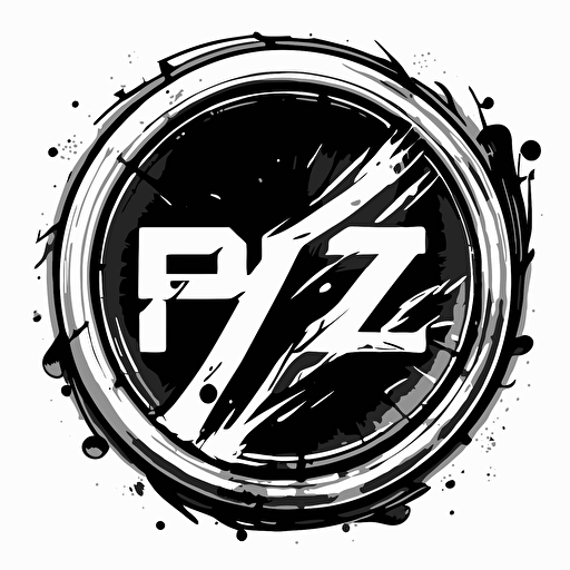 vectorize rim logo black and white