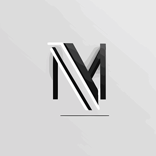 modern timeless minimalist logo with “Letter N” “Letter Y” and “Letter A” for a consultancy black vector on white background