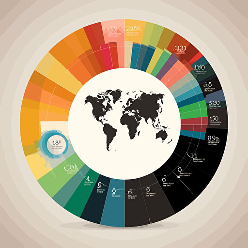 design a logo for earth visualisation charts, vector, solid colors