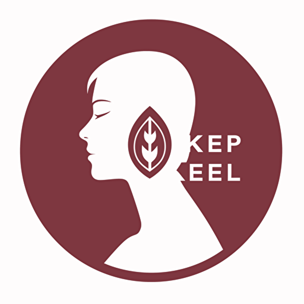 keep silent logo,female , vector,