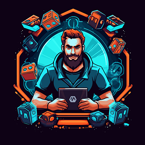 create a ad tech company named "adbet" vector logo which its solutions is specialized in online bet companies, illustration