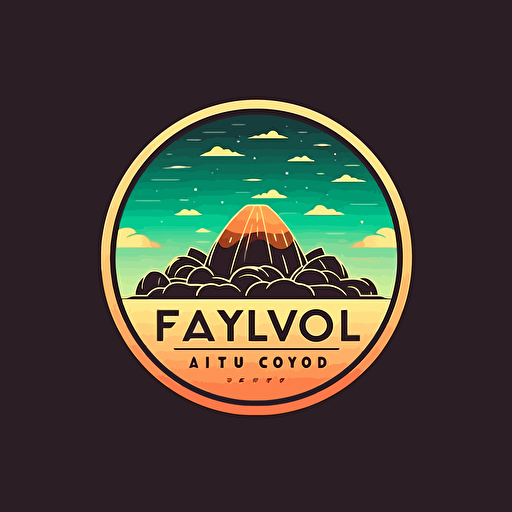 logo for travel company with earth town colors, background vector logo, vector art, 2d