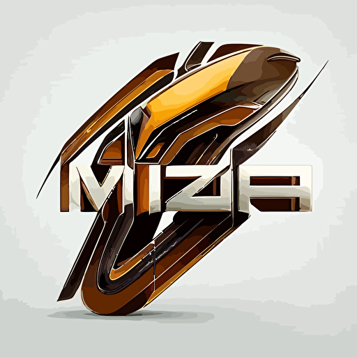 logo, include the word MIRAZIA, futuristic, vector alphabet wide