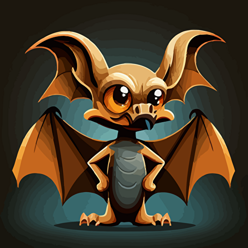 cartoon bat vector style