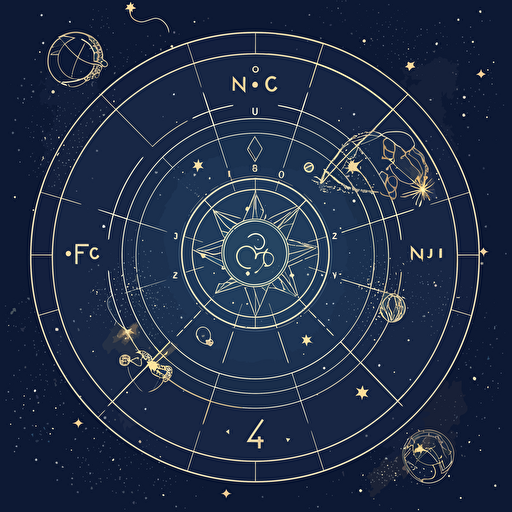 Polished astrology consultancy emblem, Apple Inc.-inspired simplicity, subtle celestial motifs, chic ambiance, vector art, Adobe Illustrator