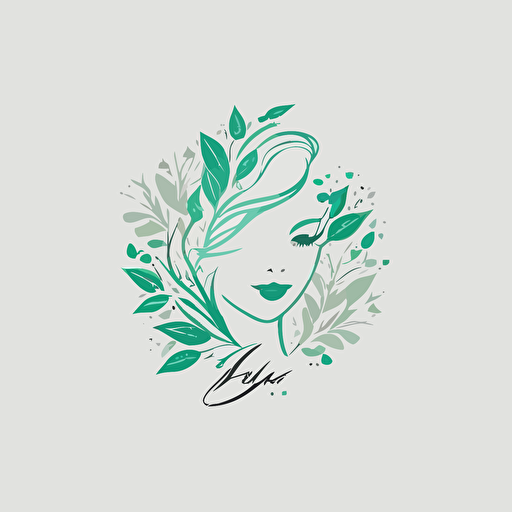 logo, beauty ,cometics, health , minimal, vector ,simple ,flat, white background –v 4–q 2