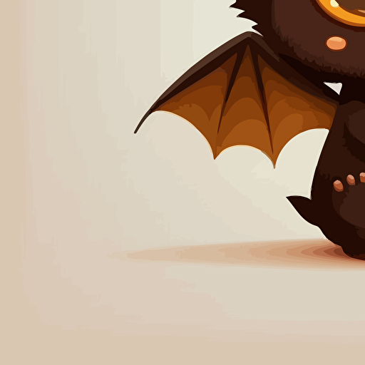 cute bat cartoon vector style