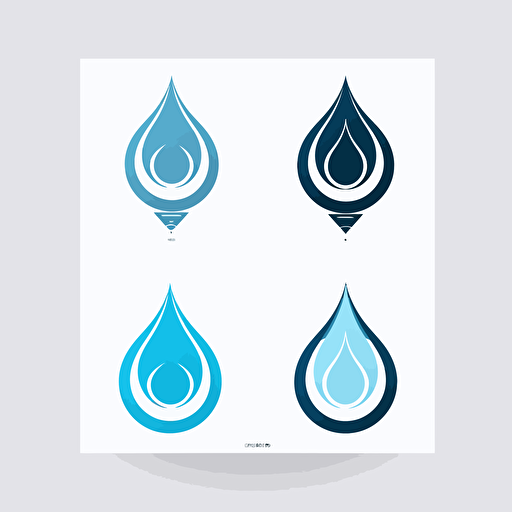 logo reverse osmosis minimalism vector