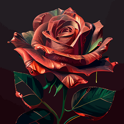 vector rose
