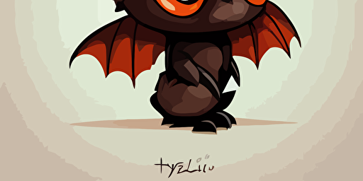 cute bat cartoon vector style