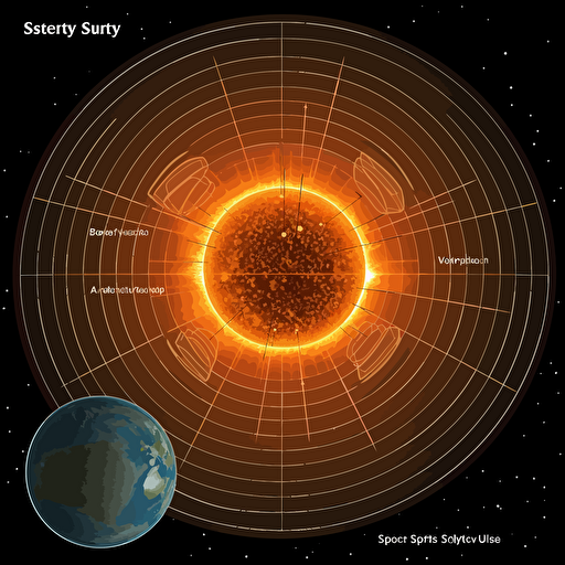 A vector of the solarsytem, svg