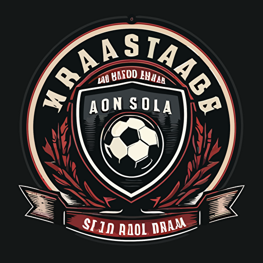 team logo for santa rosa soccer professional team, modern vector logo