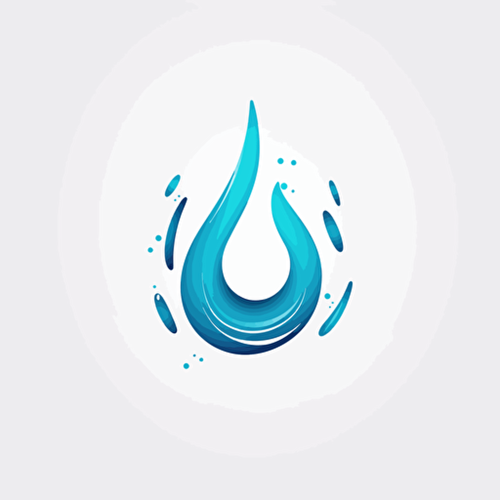 vector logo wather clean minimalism reverse osmosis abstraction